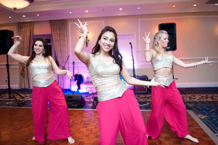 Bollywood dance performance at Deans Place wedding