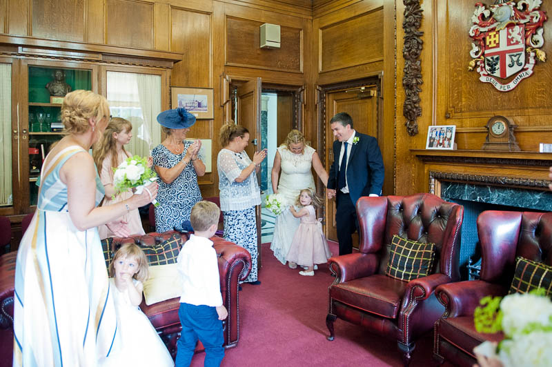 Wedding ceremony at Islington Town Hall wedding