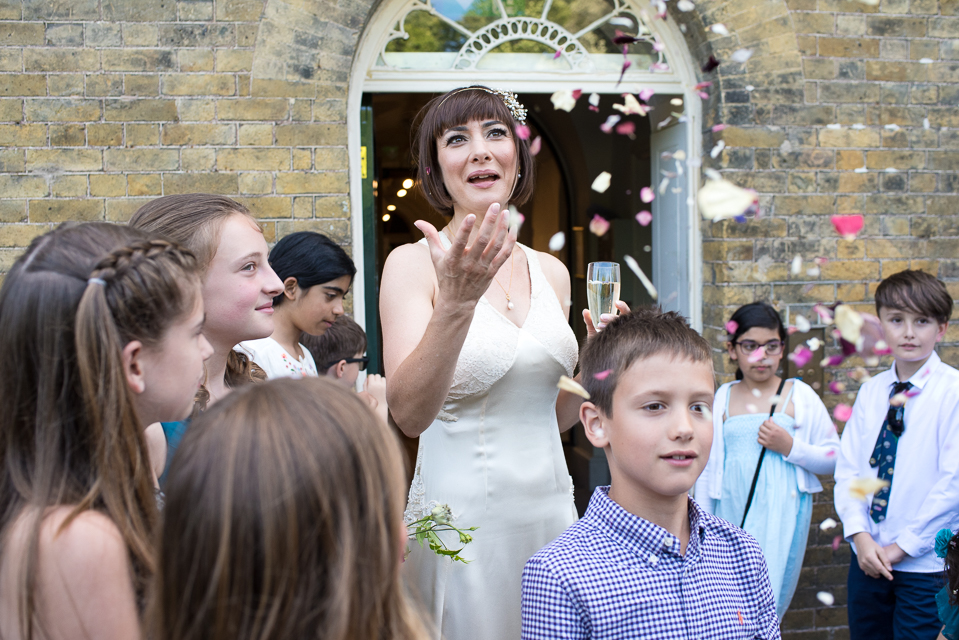 Confetti at Clissold House Wedding