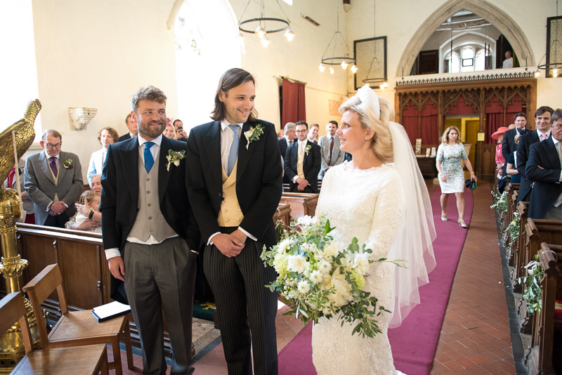 Bride arrives to get married at St Peter's Church