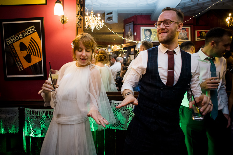 Bride dances with brother at wedding at The Peasant Clerkenwell