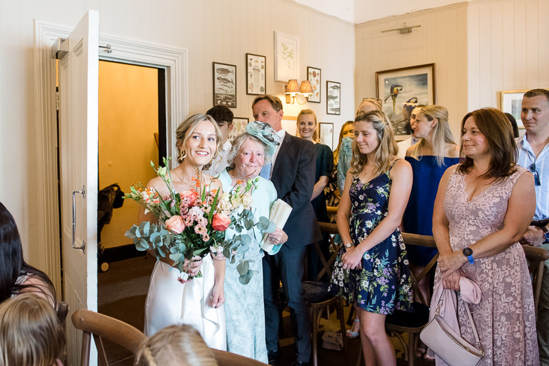 Wedding ceremony at the Rosendale Pub in West Dulwich
